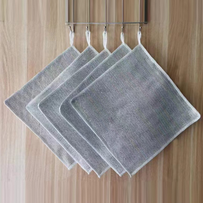 【stain removal】Double-sided silver silk bamboo charcoal cleaning cloth
