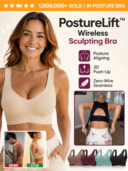 PostureLift™ Posture Correcting Seamless Bra | Lifts in 3s & Instantly Smooths Back Fat