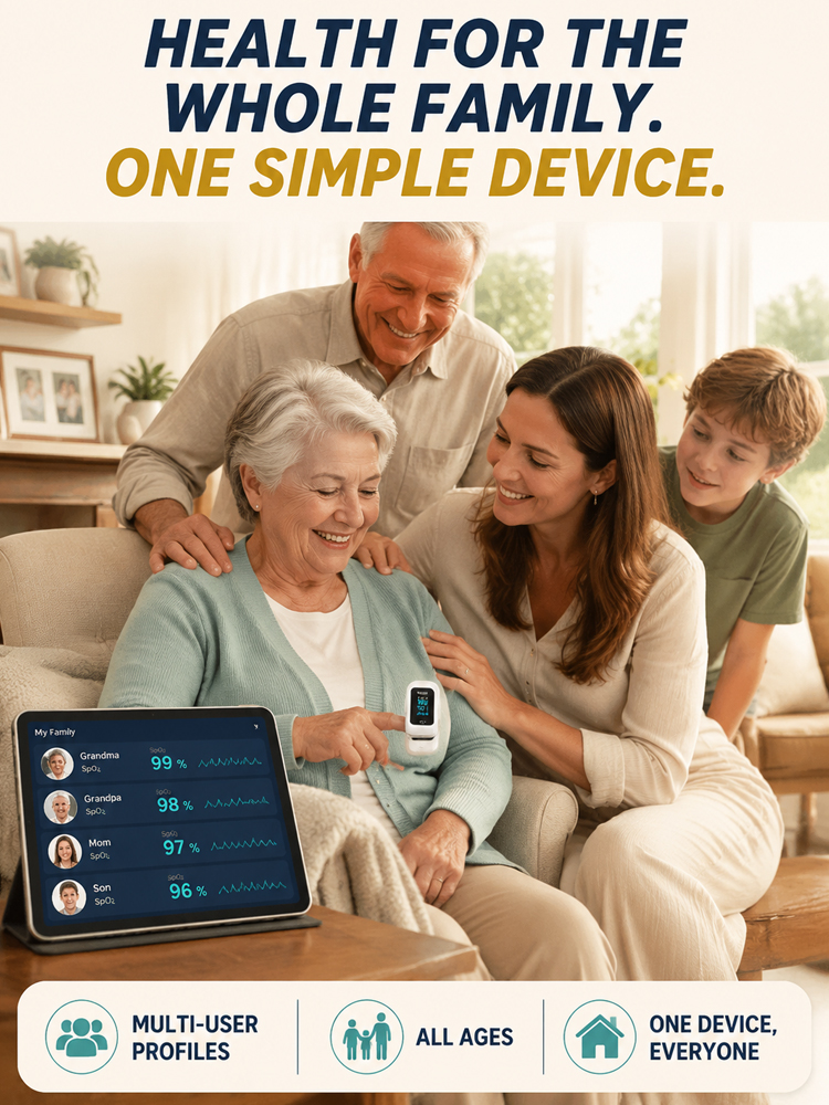 Next-Gen Non-Invasive Health Monitor | No Needles, Zero Strips, 3-Sec Blood Sugar & Pressure Test!