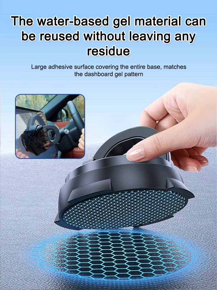 Intelligent suction cup multifunction console with navigation phone holder