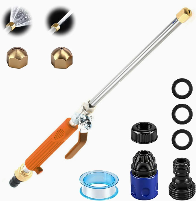 Aerospace-Grade Turbo Wand: Turns any hose into a power washer, blasting away 20-year grime in just 30s!