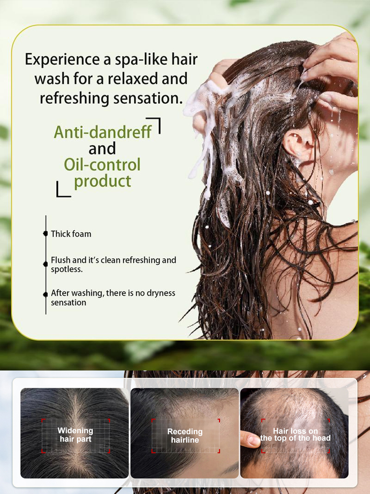 [Hair Growth and Intensification] Organic Rosemary Keratin Shampoo⭐The thinner your hair, the better it works—fuller in 2 weeks!