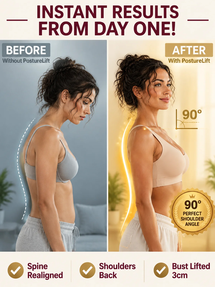 PostureLift™ Posture Correcting Seamless Bra | Lifts in 3s & Instantly Smooths Back Fat