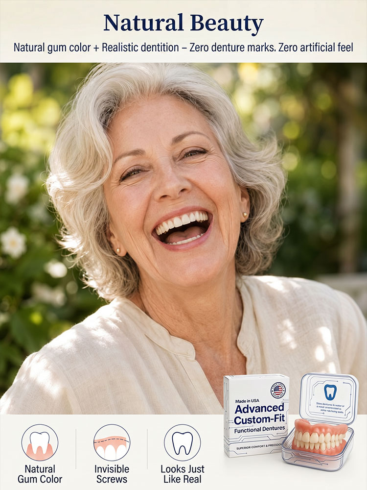 ADA Certified · Medical-Grade Full-Coverage Dental Aligners: 2-Minute At-Home Molding, Vacuum Lock, Eat Anything Without Slipping!
