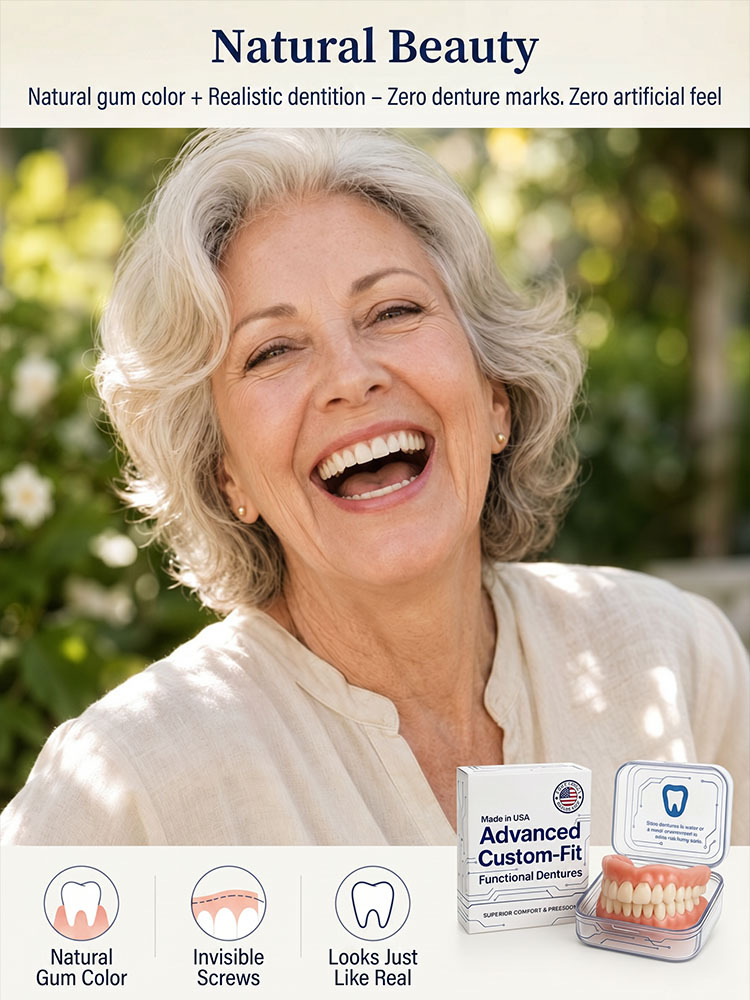 ADA Certified · Medical-Grade Full-Coverage Dental Aligners: 2-Minute At-Home Molding, Vacuum Lock, Eat Anything Without Slipping!