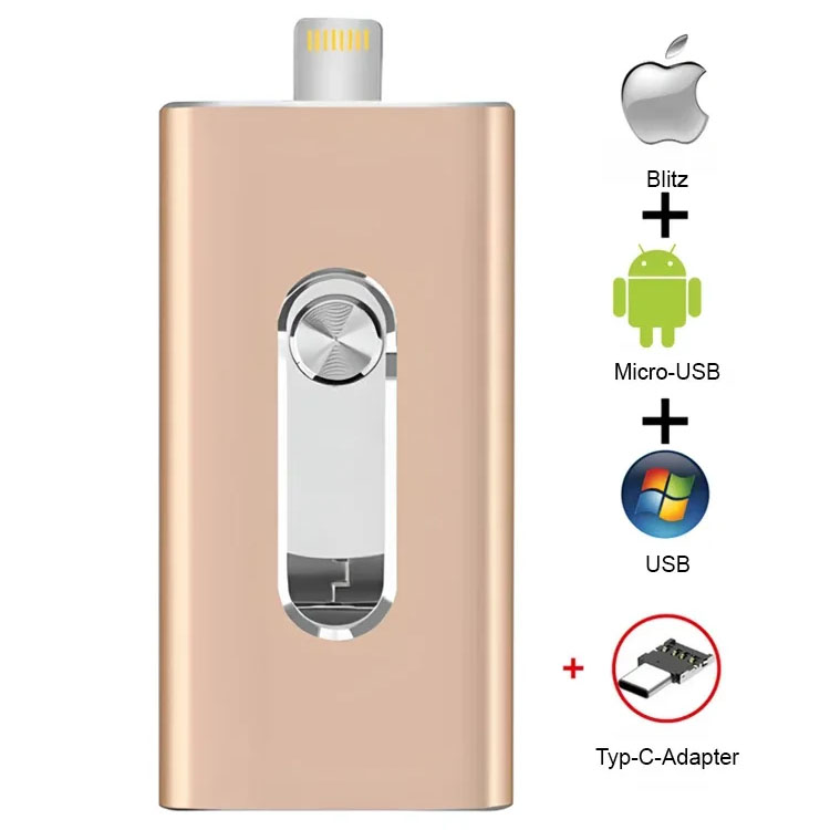 Dual-use 4-in-1 High-Speed Large-Capacity Flash Drive