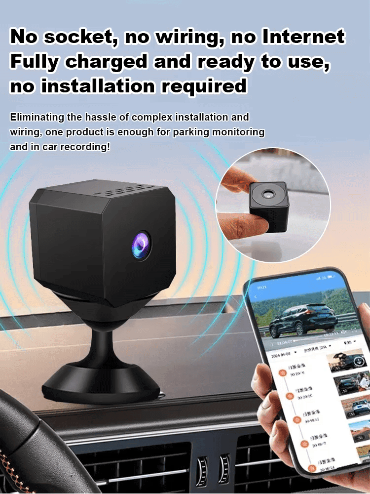 【4K Ultra HD + Night Vision】⭐New F1 Wireless HD Camera【No wiring, no network—plug and play! and 0 monthly fees!💰】✅Remote control | Two-way talk | 10x zoom | AI anomaly alerts