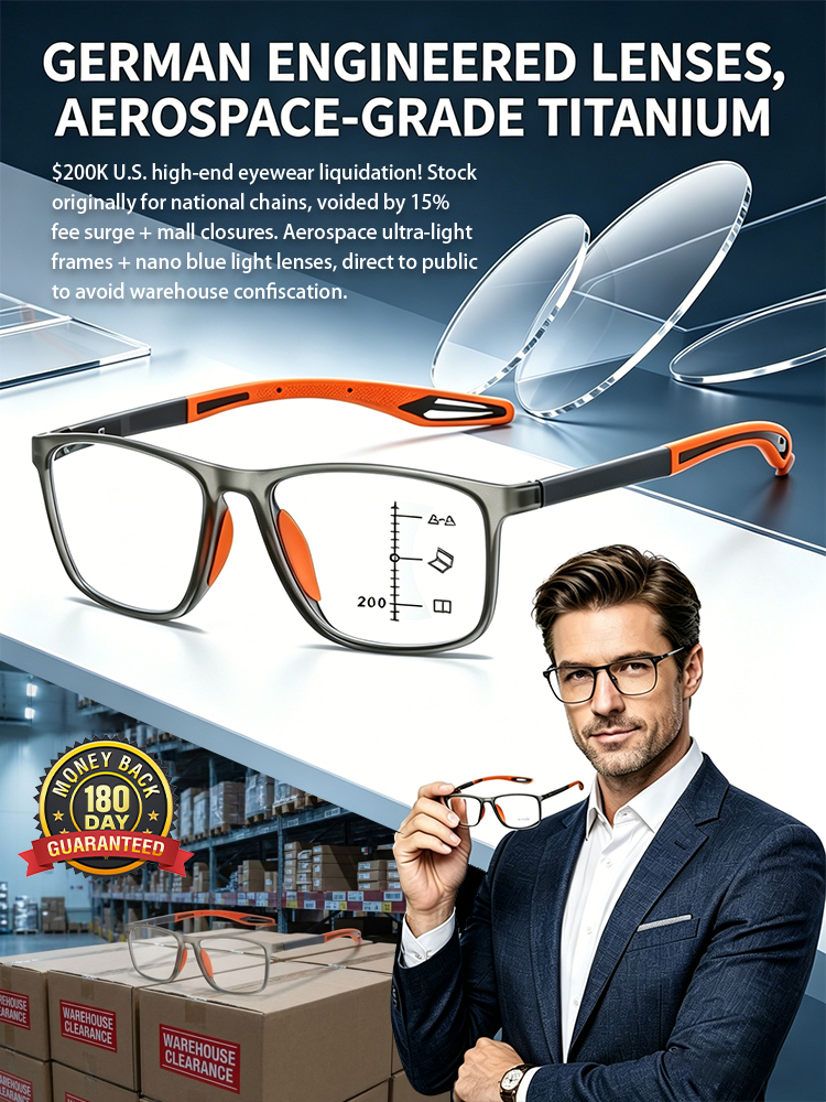 Ultra-clear TR Comfortable Presbyopic Glasses for Seniors with Eye Protection