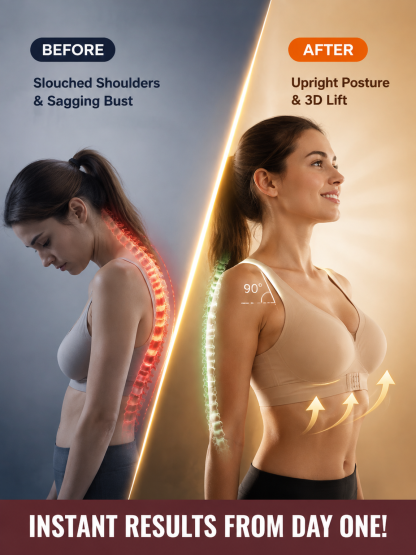 PostureSculpt™ Front Closure Posture Bra | Fixes Slouch in 3s & Look 10 Lbs Slimmer