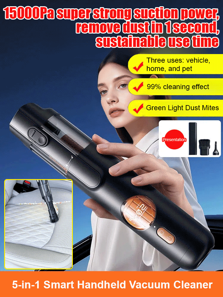 5-in-1 smart handheld vacuum cleaner