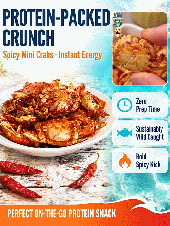 Alaskan Deep-Sea Crispy Crabs: The 0-Sugar, 0-Carb, Guilt-Free Seafood Snack for Blood Sugar Support!