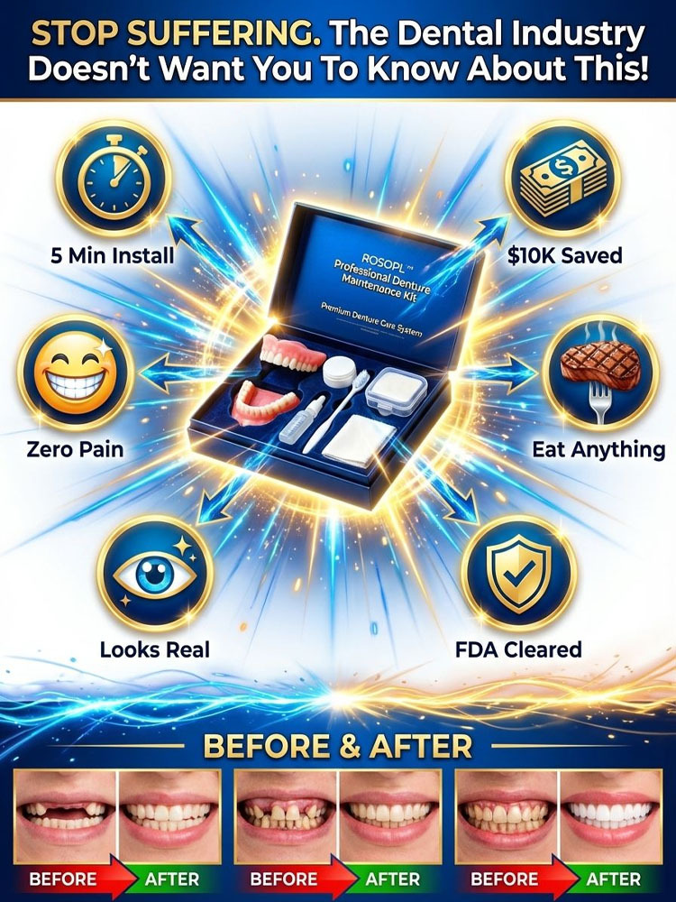 【Best-Selling in the US】Premium Medical Denture Set — 1:1 Natural Fit That Never Drops