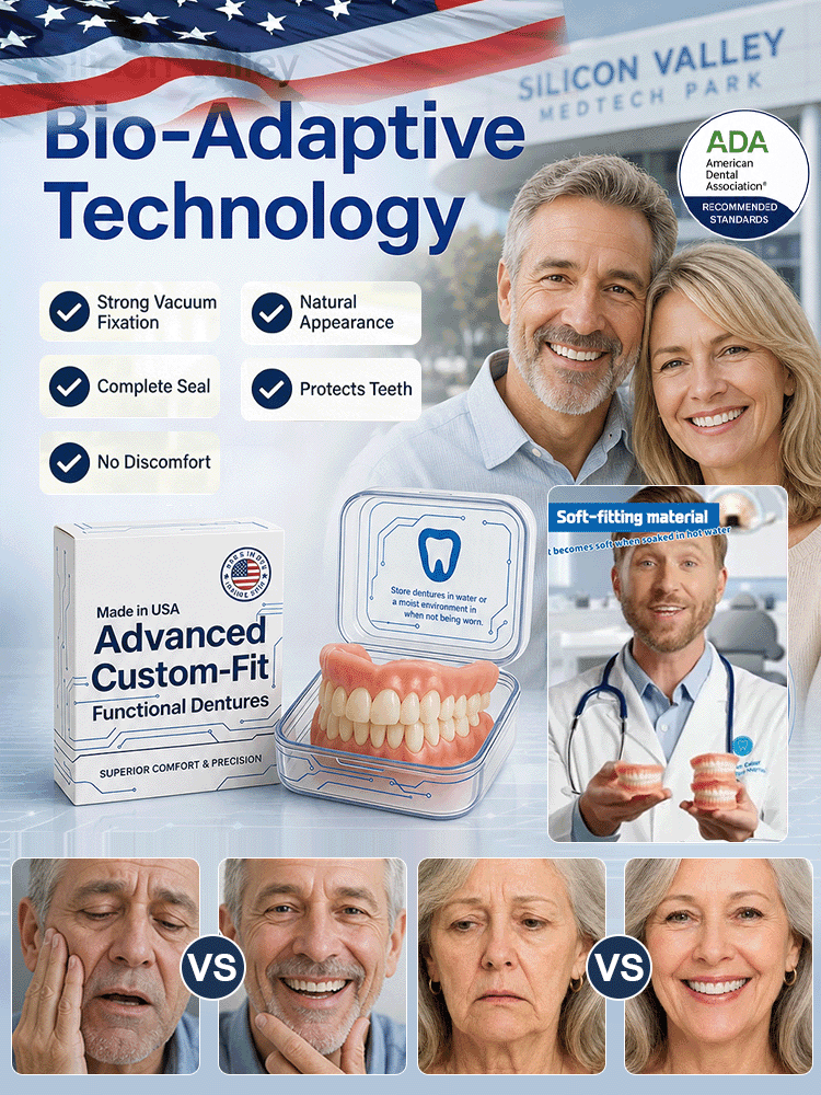 ADA Certified · Medical-Grade Full-Coverage Dental Aligners: 2-Minute At-Home Molding, Vacuum Lock, Eat Anything Without Slipping!