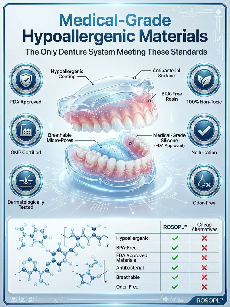 【Best-Selling in the US】Premium Medical Denture Set — 1:1 Natural Fit That Never Drops