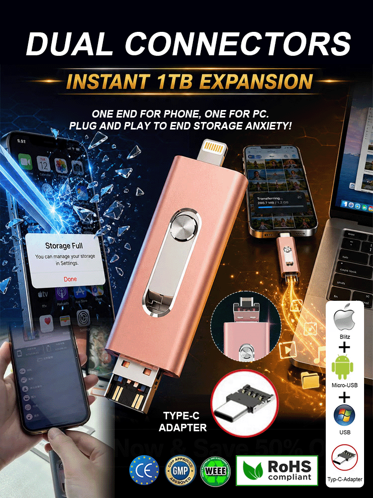 Dual-use 4-in-1 High-Speed Large-Capacity Flash Drive