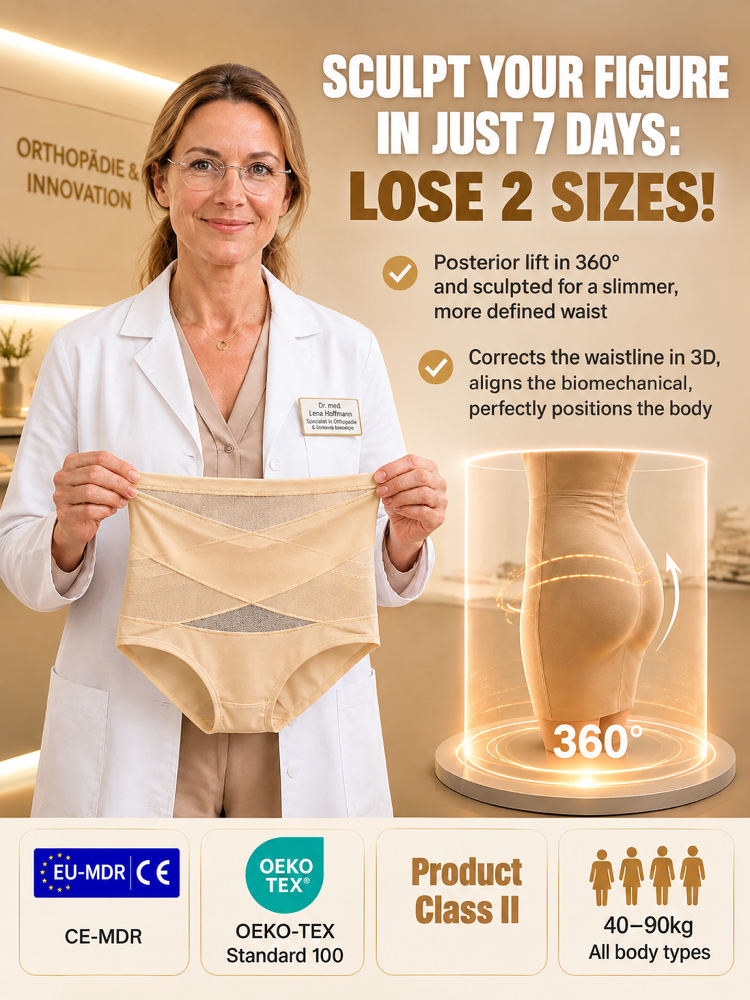 Seamless X-Shape Shaper Panty | Waist -5cm, Booty +3cm in 1 Sec! (Made for Plus Size)