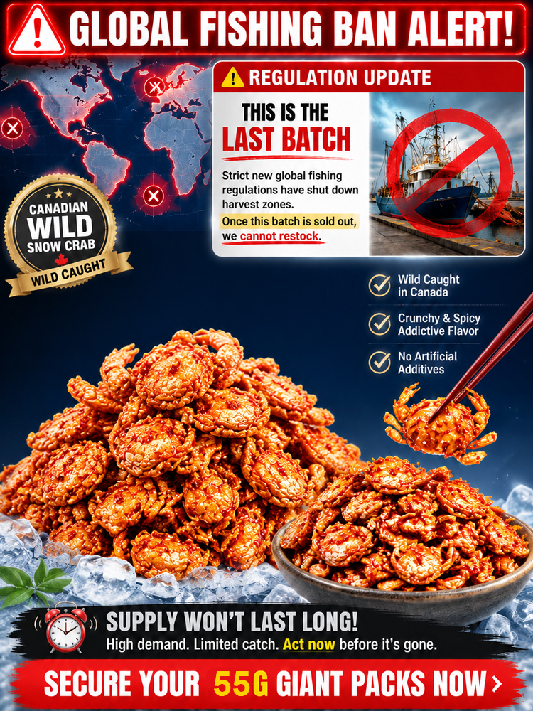 100% Wild Canadian Snow Crab | No Peeling Needed! 36 Crispy Layers & Rich Crab Roe!