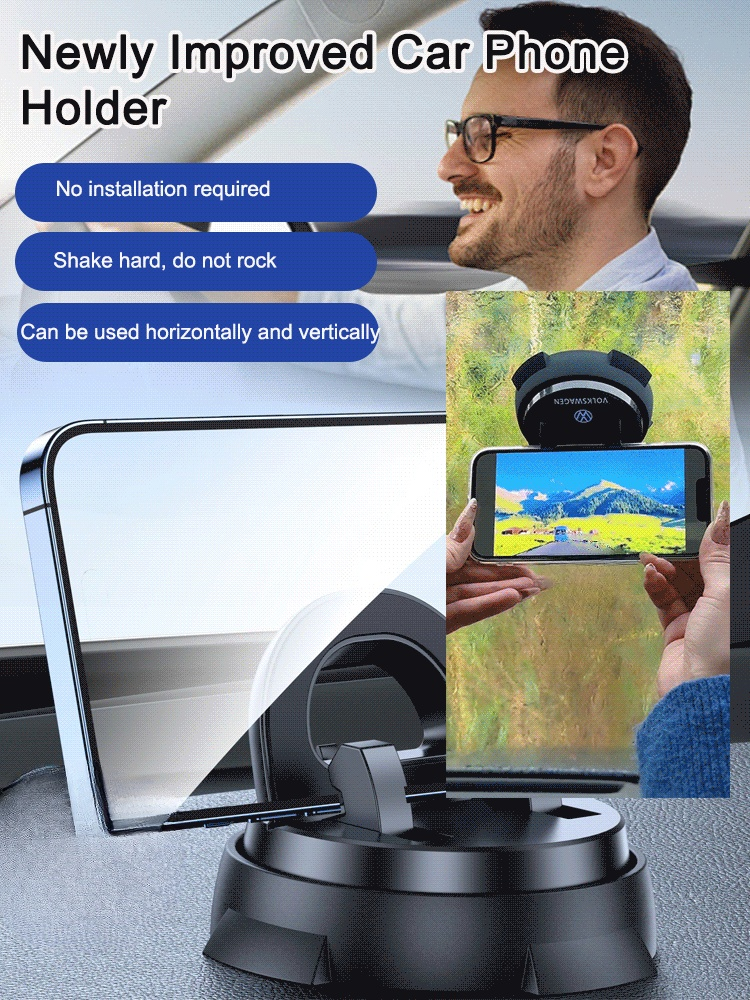 Intelligent suction cup multifunction console with navigation phone holder