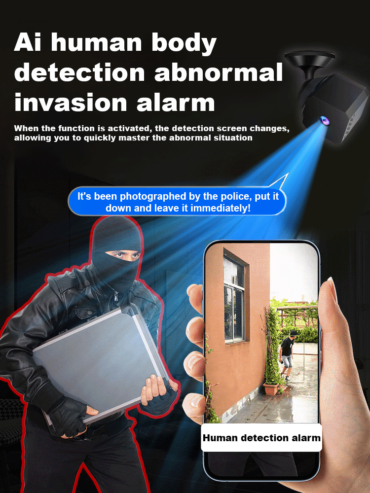 【4K Ultra HD + Night Vision】⭐New F1 Wireless HD Camera【No wiring, no network—plug and play! and 0 monthly fees!💰】✅Remote control | Two-way talk | 10x zoom | AI anomaly alerts