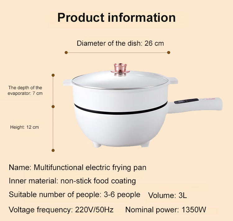 Multifunctional intelligent all-in-one electric frying pan
