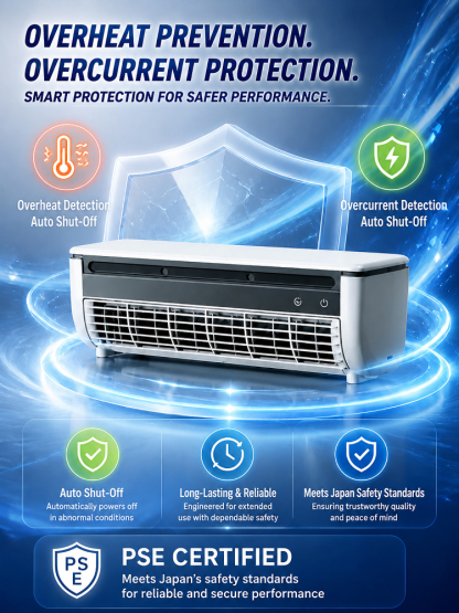 Brand new, energy-efficient AC with no drilling or outdoor unit needed. 