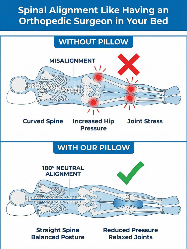 【Sleep Through the Night】Joint pain relief correcting leg pillow