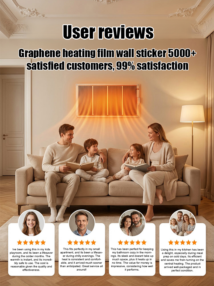 Graphene Wall Heater – Heats Up in 5 SECONDS! German Black Tech, Ultra-Efficient & Plug-and-Play