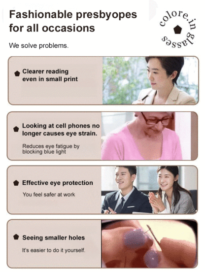 ETERLENS Intelligent Zoom Anti-radiation Anti-fatigue High-definition Reading Glasses