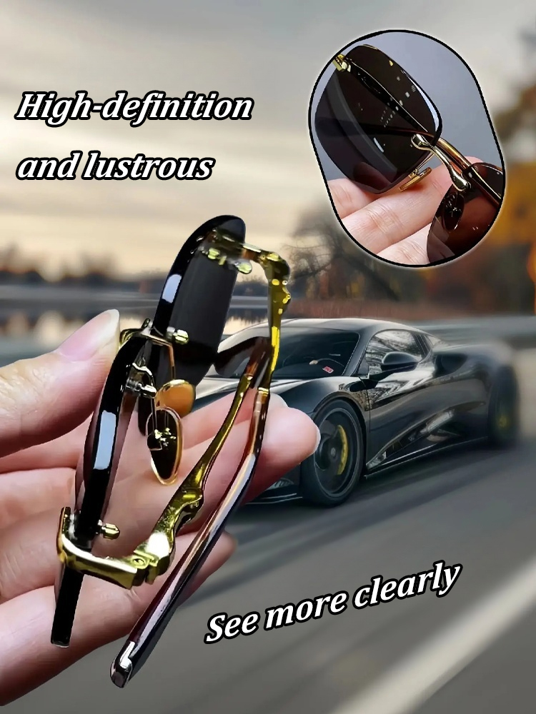 Crystal Stone Frameless Protective Sunglasses