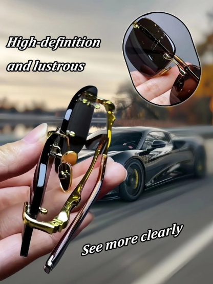 Crystal Stone Frameless Protective Sunglasses