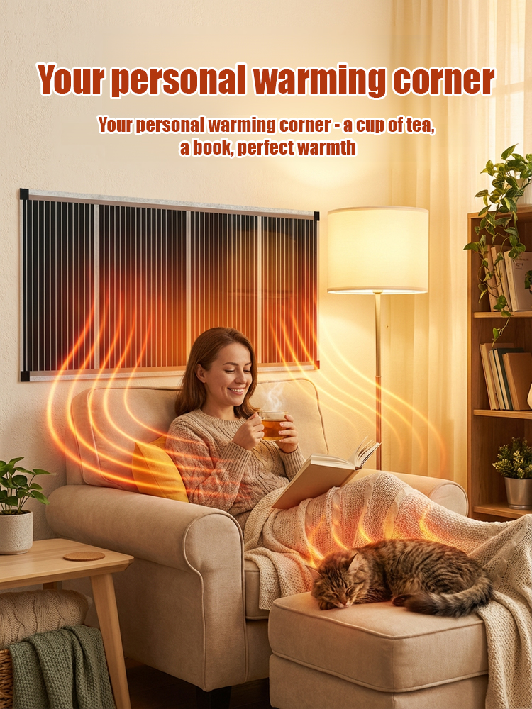 Graphene Wall Heater – Heats Up in 5 SECONDS! German Black Tech, Ultra-Efficient & Plug-and-Play