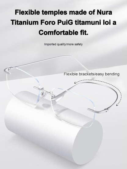 Photochromic, frameless varifocals without rim【Unisex】