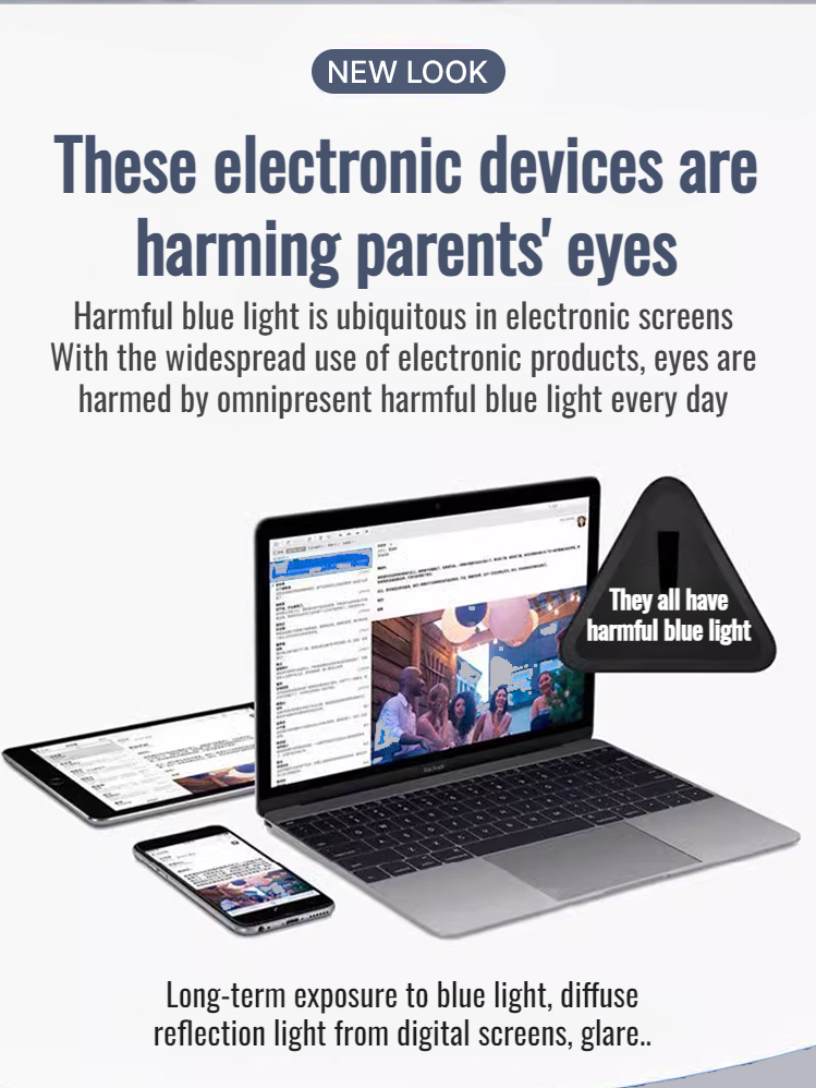 Business men's highdefinition farsighted black technology glasses