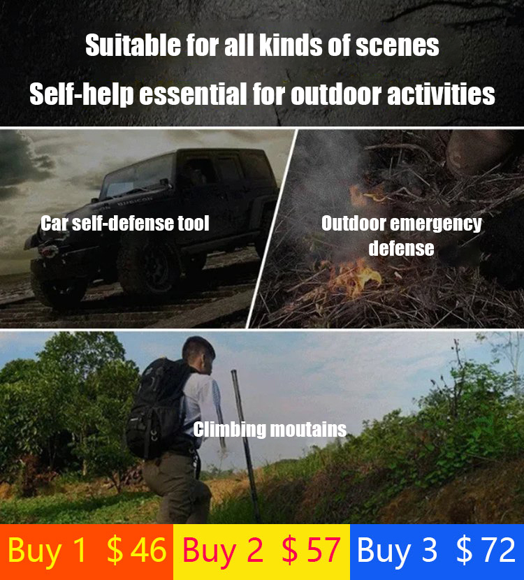 Telescopic deformation metal rod