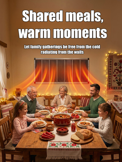 Graphene Wall Heater – Heats Up in 5 SECONDS! German Black Tech, Ultra-Efficient & Plug-and-Play