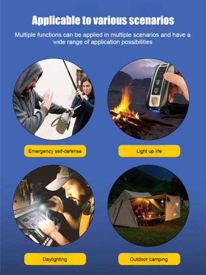 Multifunctional self-defense keychain