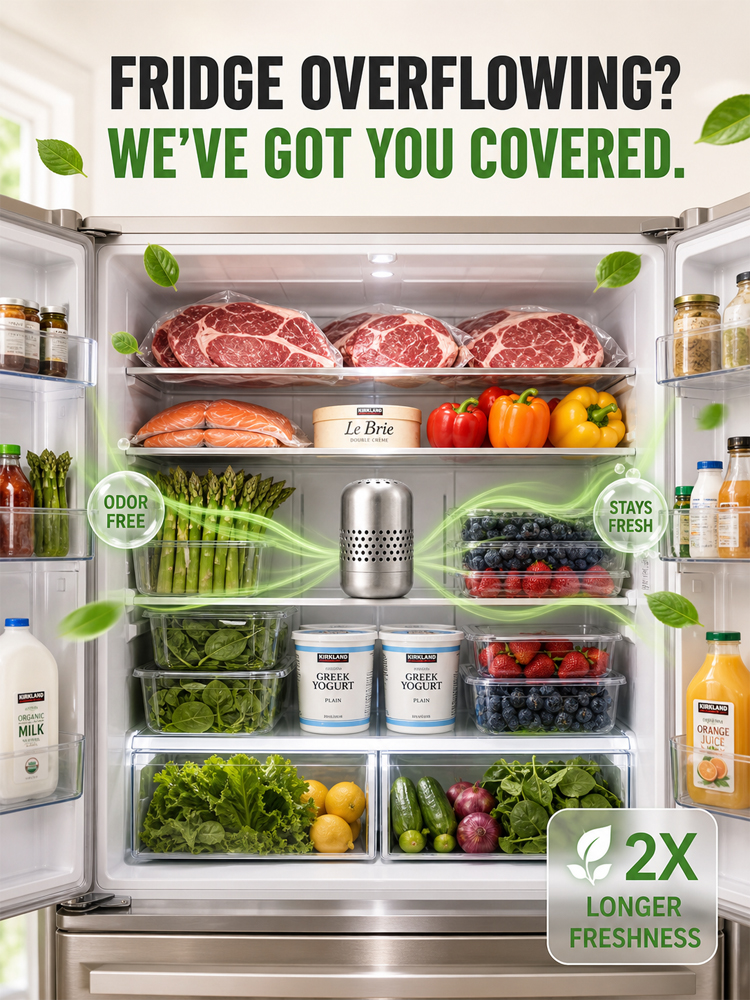 Eliminate Fridge Odors in 24 Hours [Effect lasts for 10 years] Refrigerator deodorizer