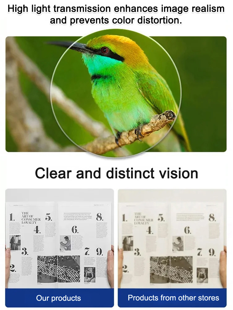 Reading glasses with titanium frames and bifocal lenses