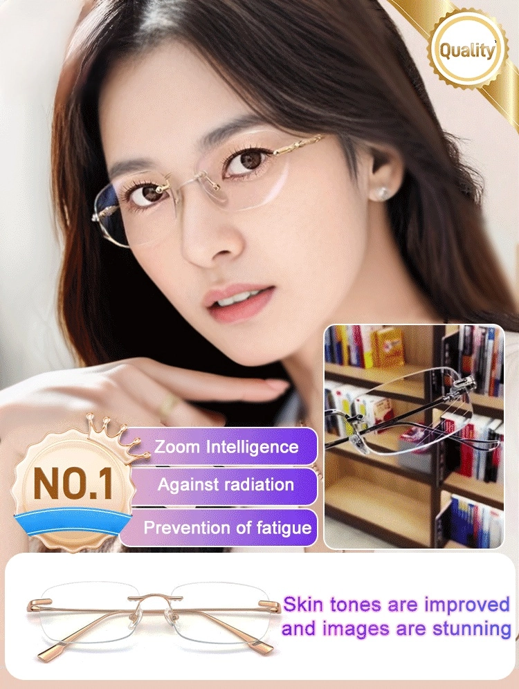 Smart Zoom Anti-Radiation HD Reading Glasses