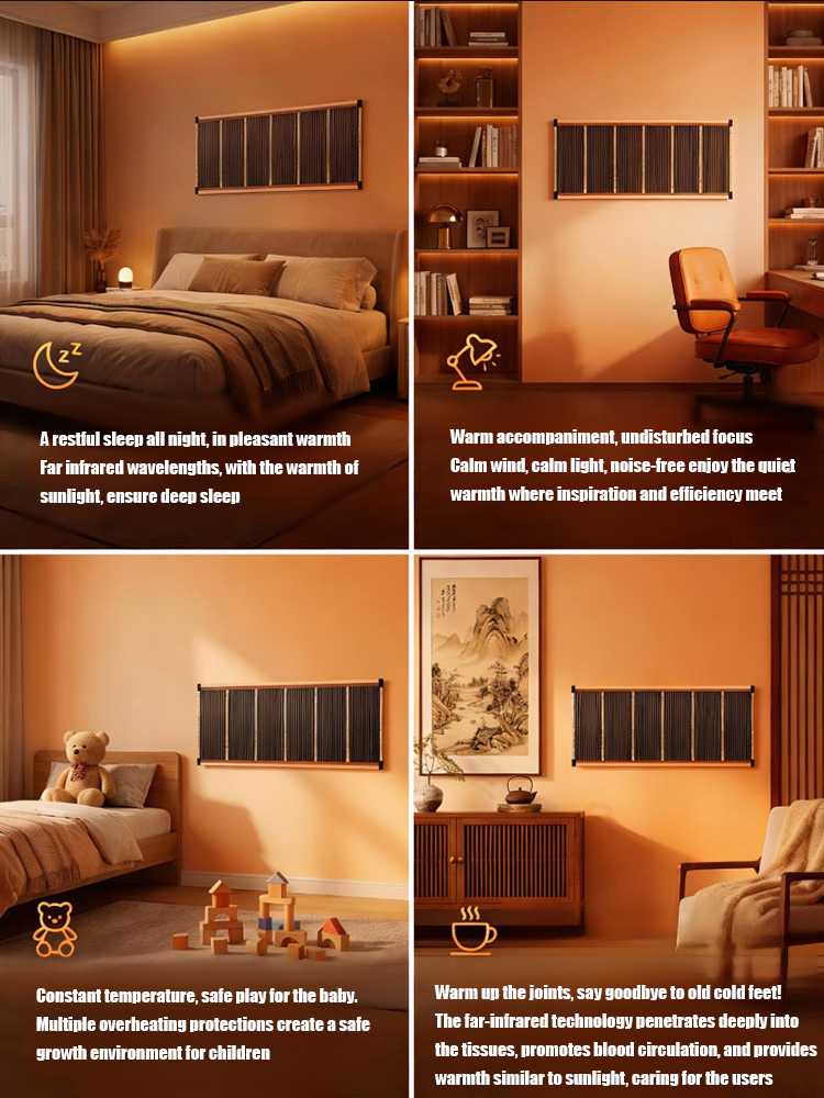 Graphene Wall Heater – Heats Up in 5 SECONDS! German Black Tech, Ultra-Efficient & Plug-and-Play