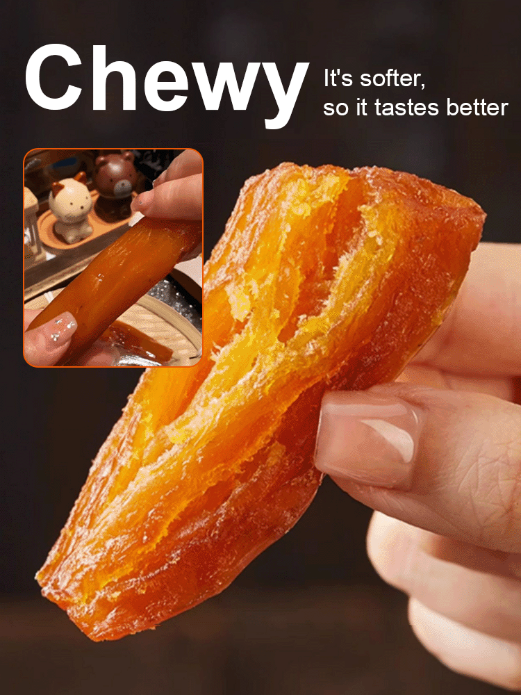 Golden sweet potato chips