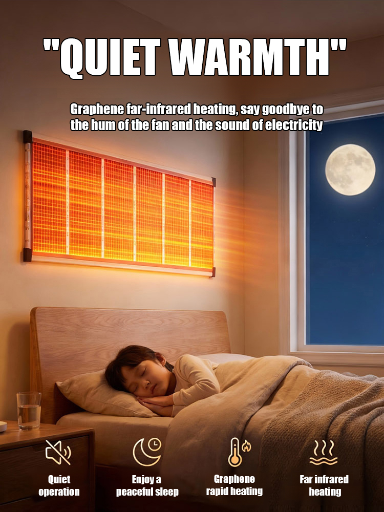 Graphene Wall Heater – Heats Up in 5 SECONDS! German Black Tech, Ultra-Efficient & Plug-and-Play