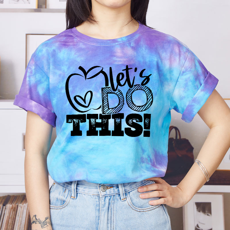 Kiddo Let's Do It Teacher Tie-dye T-Shirt