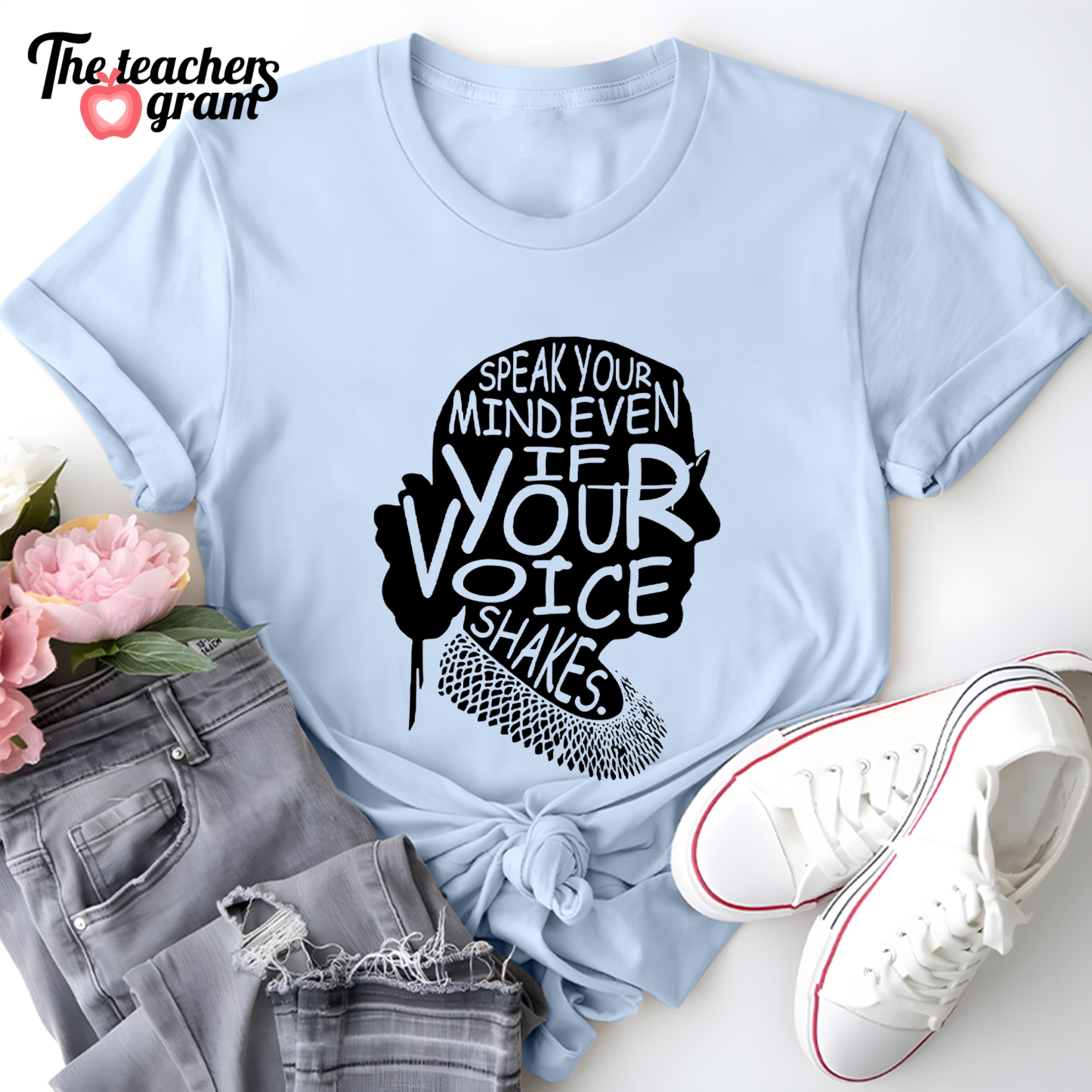Speak Your Mind Even If Your Voice Shakes Single Sided T-Shirt