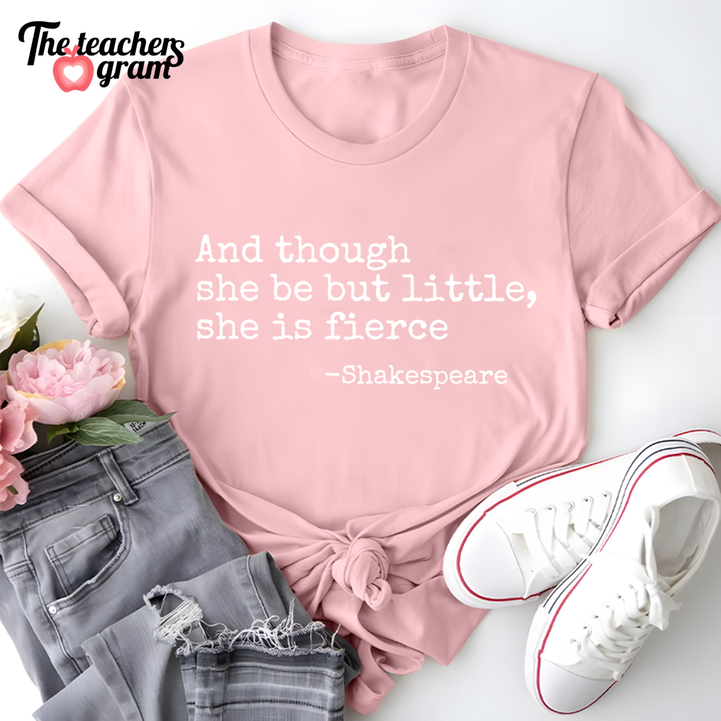 And Though She Be But Little She Is Fierce Single Sided T-Shirt