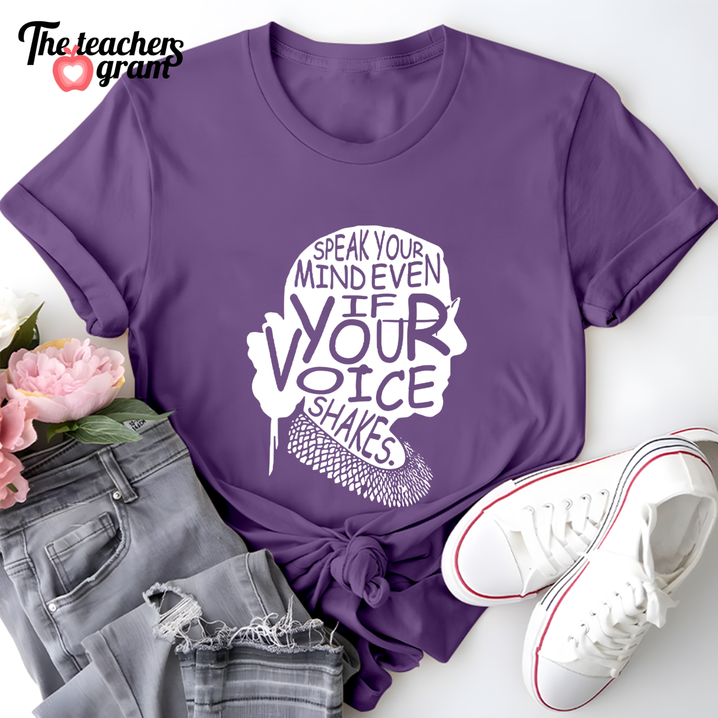 Speak Your Mind Even If Your Voice Shakes Single Sided T-Shirt