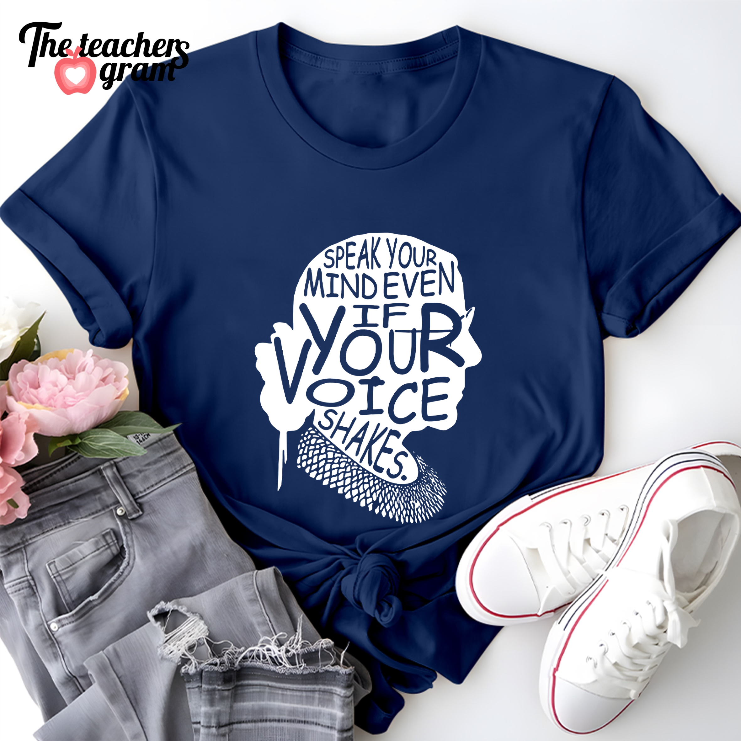 Speak Your Mind Even If Your Voice Shakes Single Sided T-Shirt