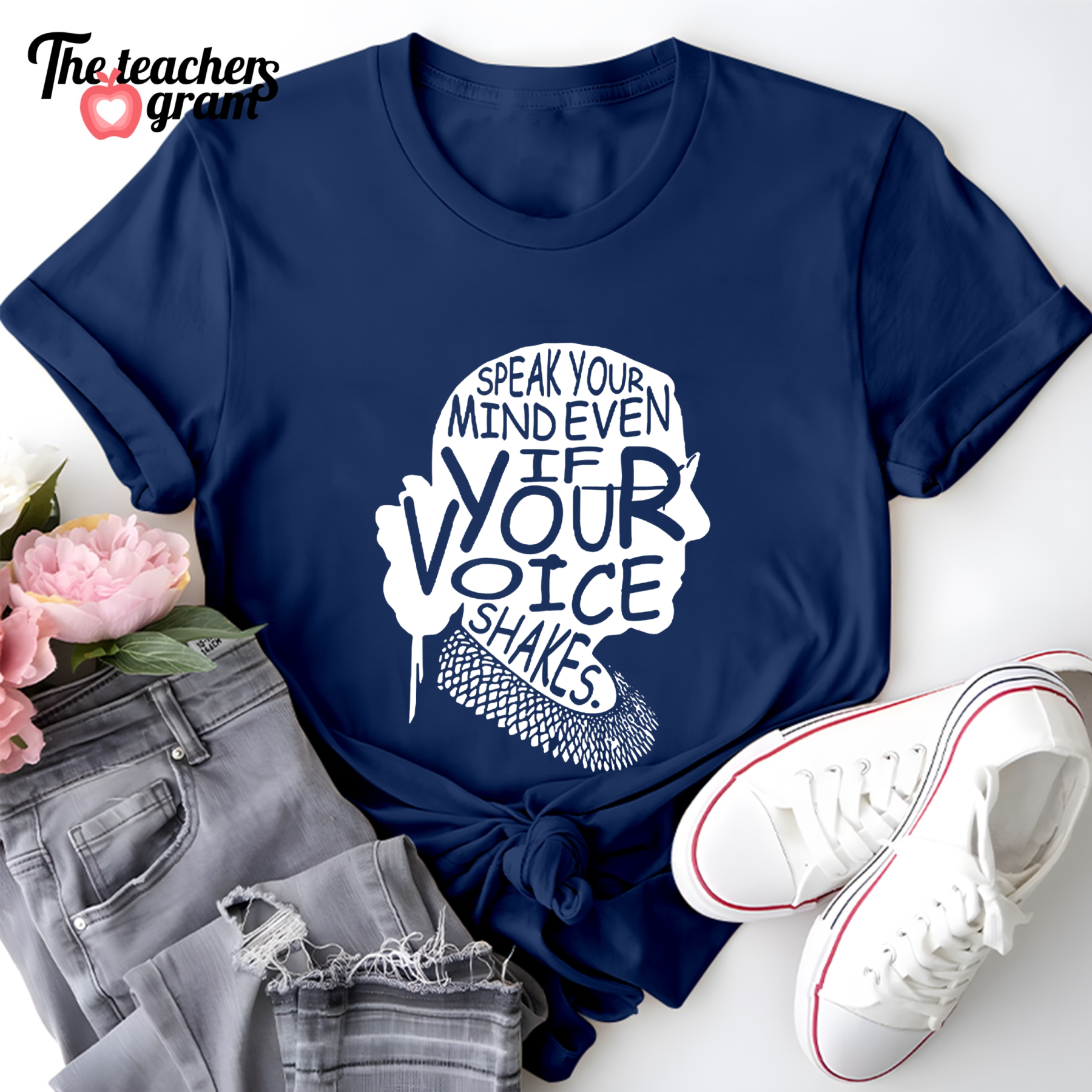 Speak Your Mind Even If Your Voice Shakes Single Sided T-Shirt