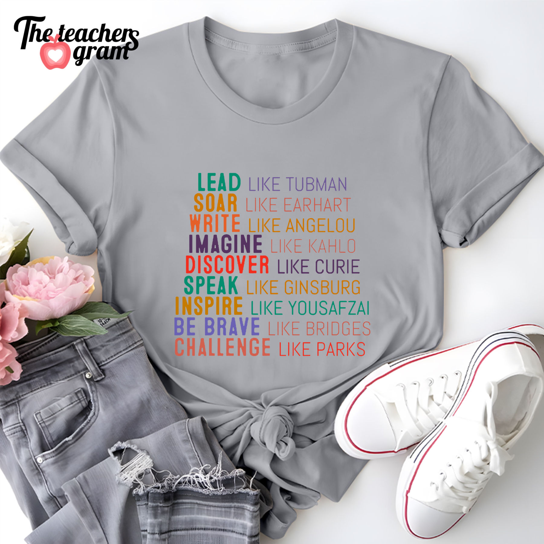 Lead Like Tubman Empowered Women Single Sided T-Shirt