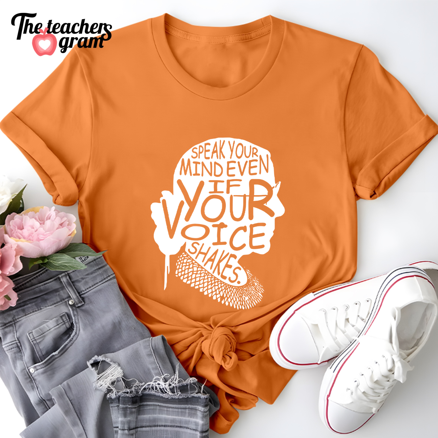 Speak Your Mind Even If Your Voice Shakes Single Sided T-Shirt